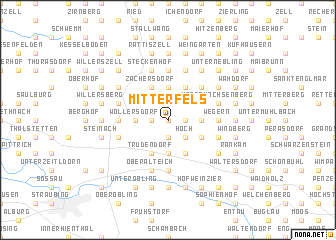 map of Mitterfels