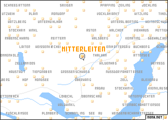 map of Mitterleiten