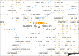 map of Mitterndorf