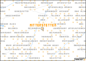 map of Mitterstetten