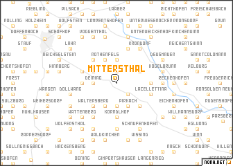map of Mittersthal