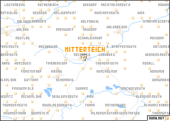 map of Mitterteich