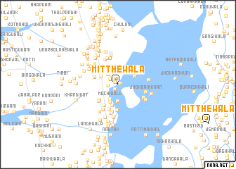 map of Mitthewāla