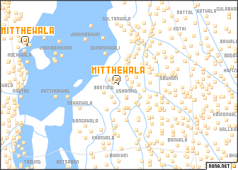map of Mitthewāla