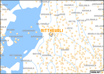 map of Mitthewāli