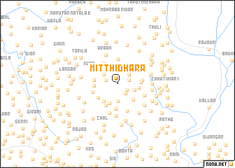 map of Mitthi Dhara
