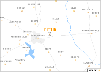 map of Mittie