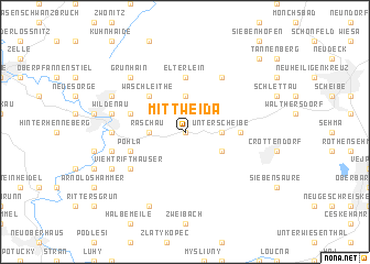 map of Mittweida