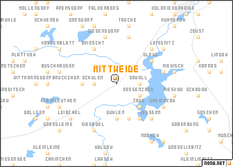 map of Mittweide