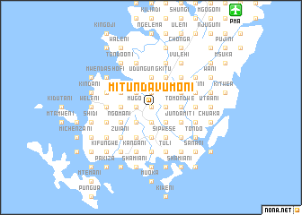 map of Mitundavumoni