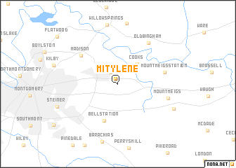 map of Mitylene