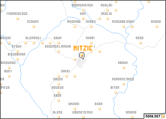 map of Mitzic