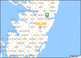 map of Miulani