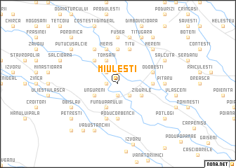 map of Miuleşti