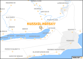 map of Miussko-Limanskiy