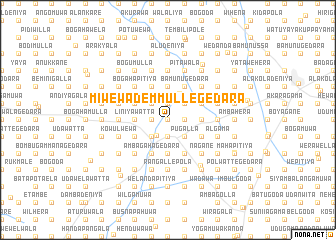 map of Miwewa Demmullegedara