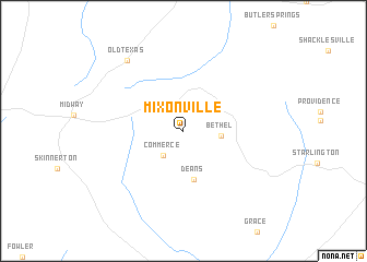 map of Mixonville