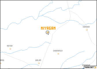 map of Miyāgām