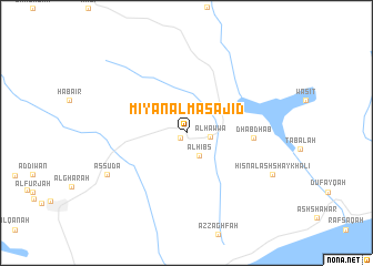 map of Mi‘yān al Masājid