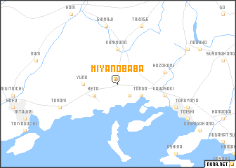 map of Miyanobaba