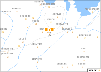 map of Miyun