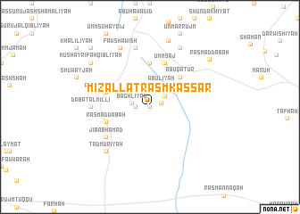 map of Miz̧allat Rasm Kassār