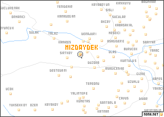 map of Mizdaydek