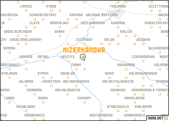 map of Mizerka Nowa