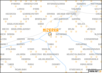 map of Mizerka