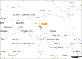 map of Mizerna