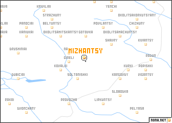 map of Mizhantsy