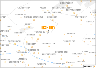 map of Mizhery