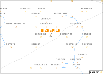 map of Mizhevichi