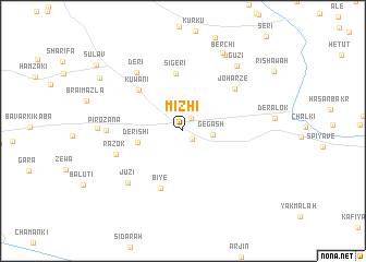 map of Mizhī