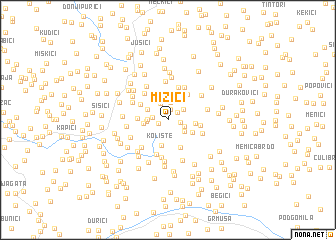 map of Mizići