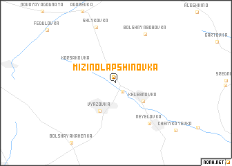 map of Mizino-Lapshinovka