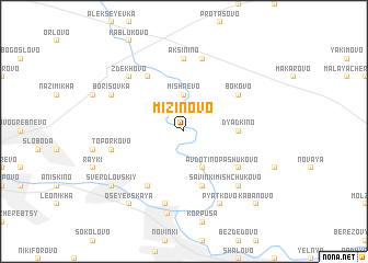 map of Mizinovo