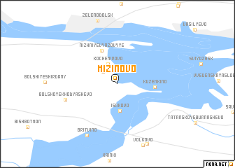 map of Mizinovo