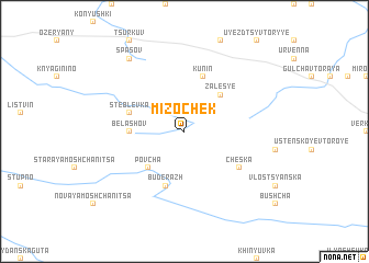 map of Mizochek