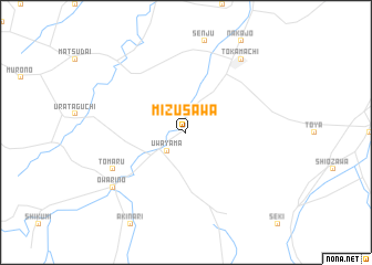 map of Mizusawa