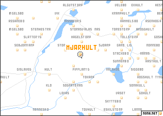 map of Mjärhult