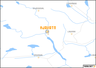 map of Mjåvatn