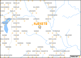 map of Mjeketa