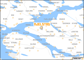 map of Mjelstad