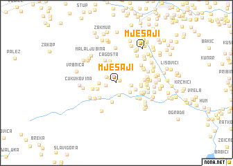 map of Mješaji