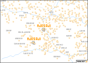 map of Mješaji