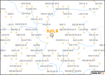 map of Mjila