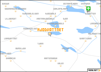 map of Mjödvattnet