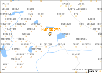 map of Mjogaryd