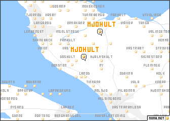 map of Mjöhult